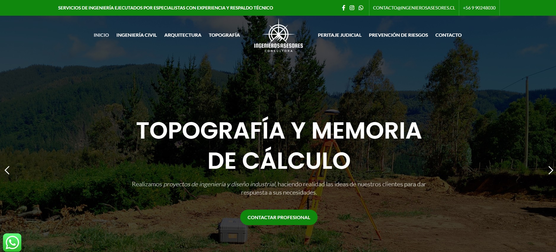 Ingenieros Asesores — Sitio Web Corporativo