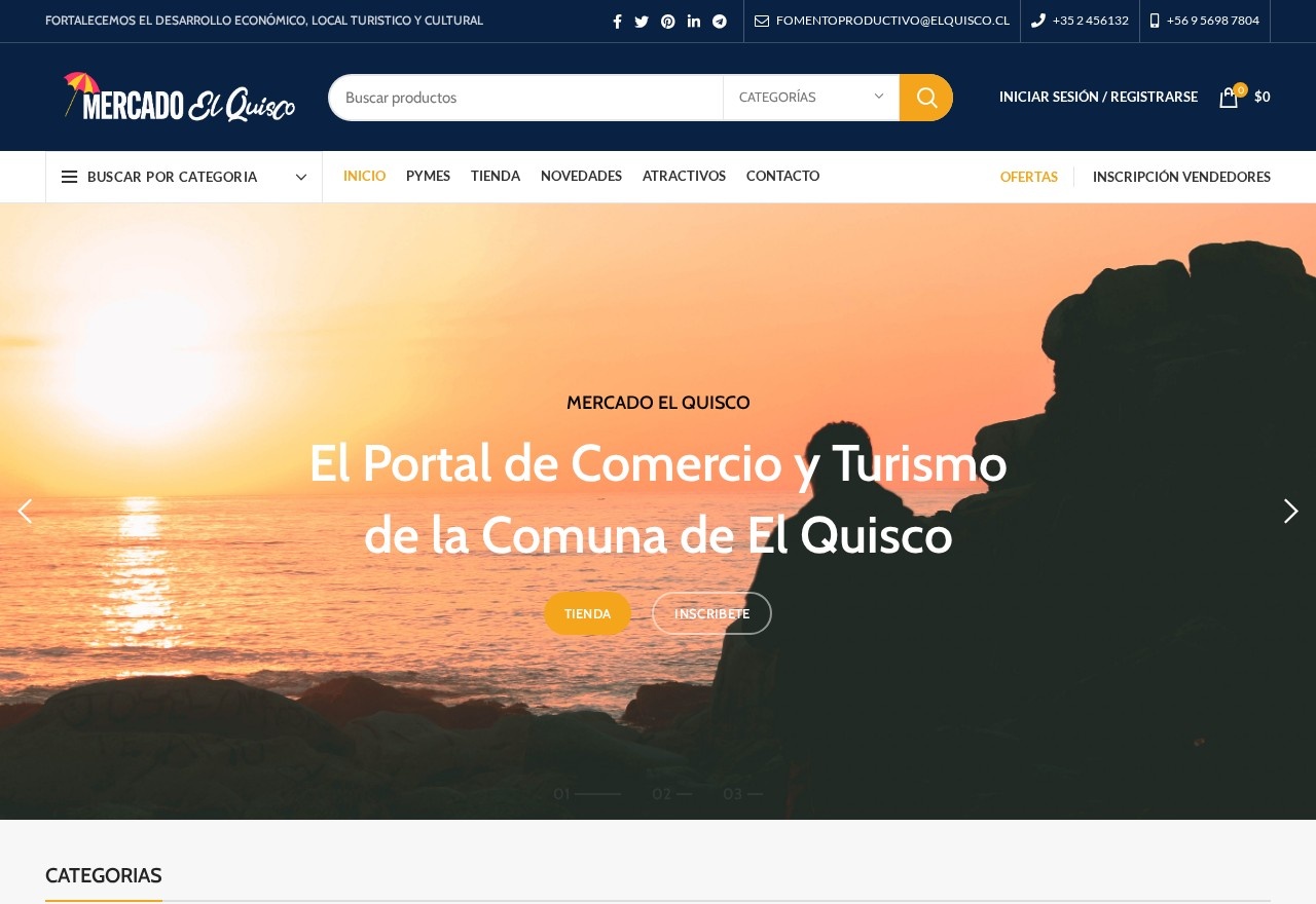 Mercado El Quisco — Plataforma de Comercio Local